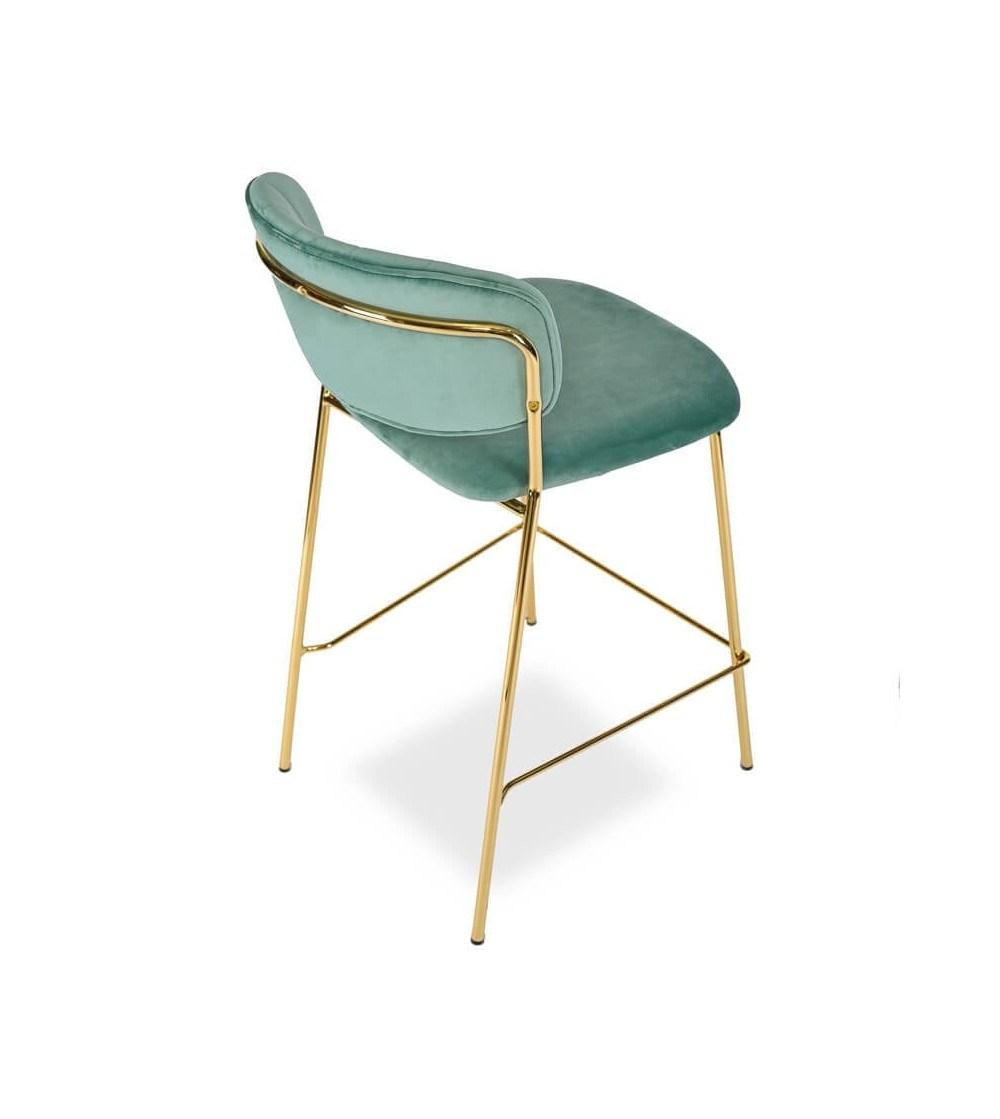 Modern Wholesale Velvet Bar Chair High-Leg Bar Stool Chair Outdoor Dining Chair