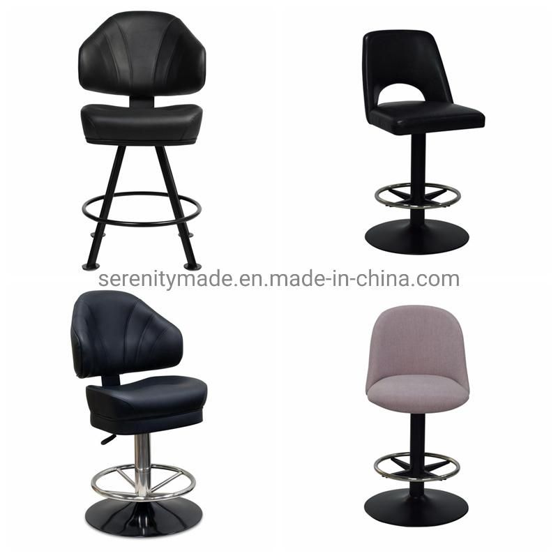 Commercial Grade Furniture Club Gaming Bar Stool Adjustable Height with PU Leather Seat