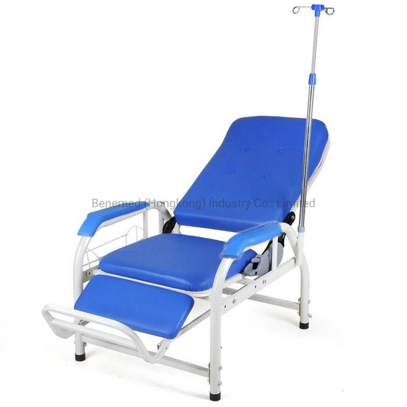 Half Lying Full Lying Infusion Hospital Infusion Chair with IV Stand