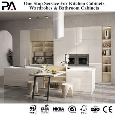 PA Wholesale Modern Lacquer High Gloss Ready to Assemble Kitchen Furniture