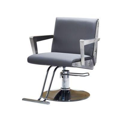 Hl-7276 Salon Barber Chair for Man or Woman with Stainless Steel Armrest and Aluminum Pedal