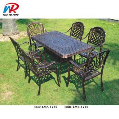Hot Sale Modern Design WPC Outdoor Furniture Dining Chairs and Table