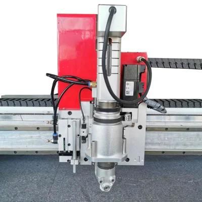 CNC Conveyor System Fabric Cutting Machines Round Knife Cloth Cutting Machine