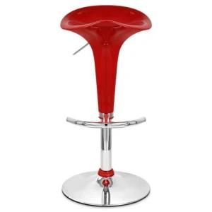 Customer Design ABS Swivel Bar Stool Chrome Base Bar Chair with Footrest