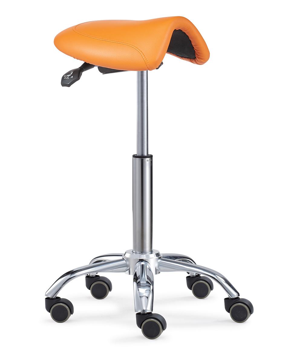 Swivlel Salon Stool Saddle Chair Tattoo Facial Massage SPA PU Leather Hydraulic