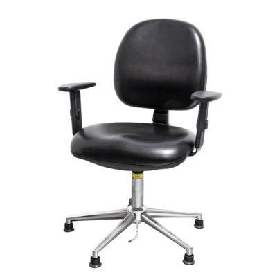 Height Adjustable ESD PU Leather Industrial Seating Chair Ln-1545130CF