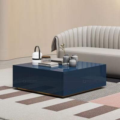 Fancy Fashion Stainless Steel Living Room Rectangle Coffee Table