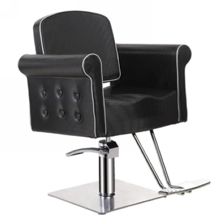 Hl-1126 Salon Barber Chair for Man or Woman with Stainless Steel Armrest and Aluminum Pedal