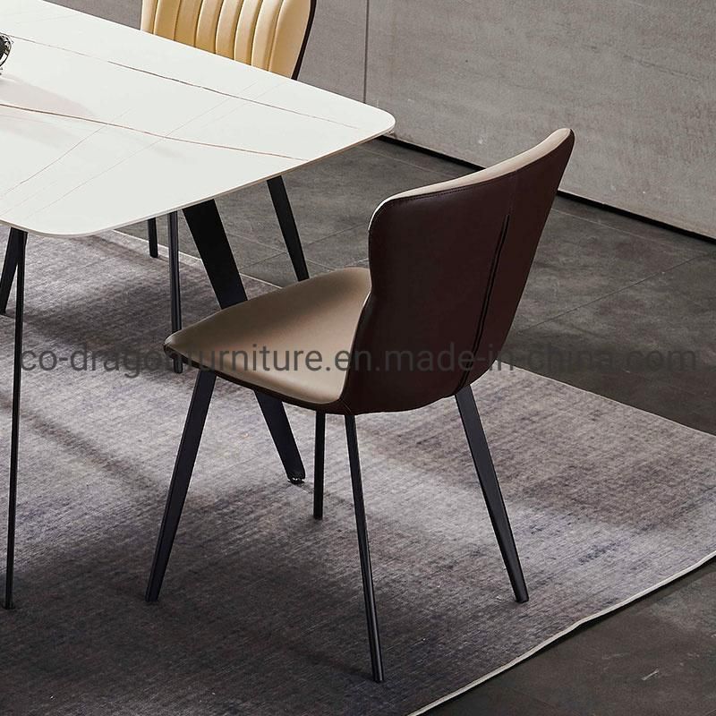 Modern Fashion Wholesale Metal Leather Dining Chair for Dining Furniture