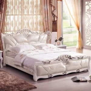 Craved Nice Solid Wood Bed (821)