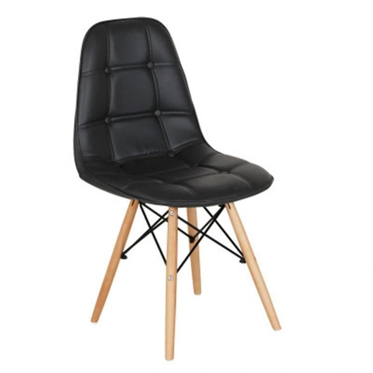Nordic Stacking Auditorium Luxury PU Leather Living Room Chair
