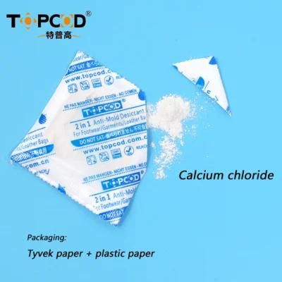 Hot Selling Small Pouch Calcium Chloride Desiccant with No Contact Corrosion Degradable Ocean Shipping Super Dry for Furniture