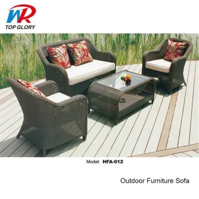 Outdoor Garden Furniture Patio Aluminum Frame Woven Rope Leisure Sofa Set