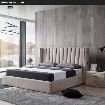 Customized Hotel Bedroom Furniture Set Fabric King Bed with Soft Headboard Gc1807