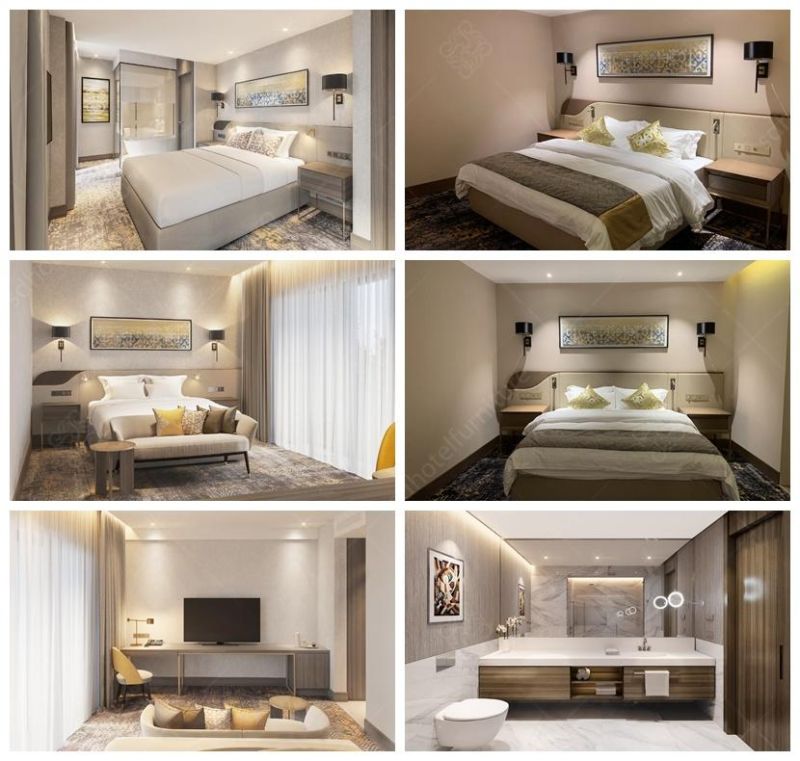 Bespoke Modern 5 Star Hotel Project King Bed Hotel Furniture Bedroom Set