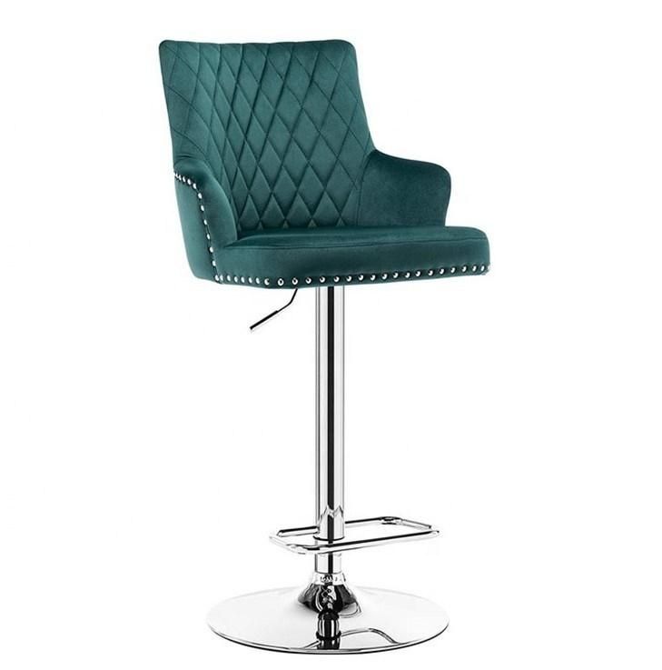 Height Adjustable Leisure Bar Chair Swivel Lounge Bar Stool Seat