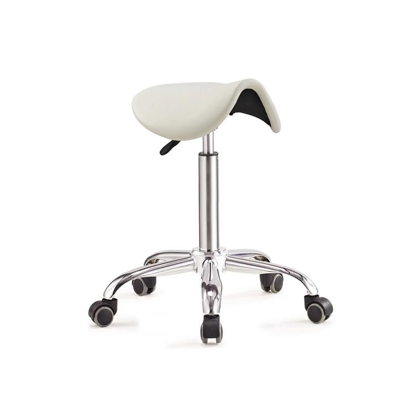 Saddle Salon Beauty Chair Adjustable Hydraulic Rolling Stool