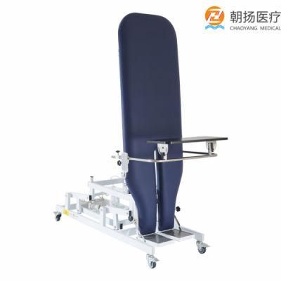 Adult Physiotherapy Hospital Electric Massage Examination Couch Leather Rotary Tilt Table