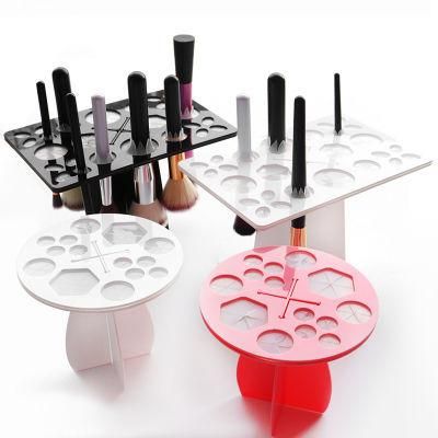 Latest Design Acrylic Lipstick Eyebrow Pencil Holder Makeup Brush Display Stand
