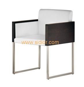 (SD-1006) Modern Hotel Steel Leg PU Leather Upholstery Restaurant Dining Chair