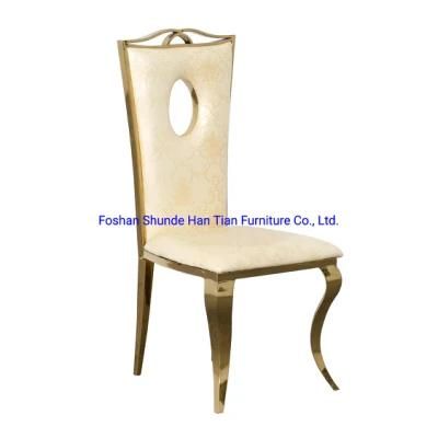 Stainless Steel Wedding Waiting Hotel Cheap Restaurant Tables Dining Chairs Banquet Chairs Hotel Chair