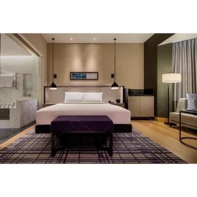 2018 Modern Design Commercial Bed Design Furniture Wooden Hotel Furniture SD1181