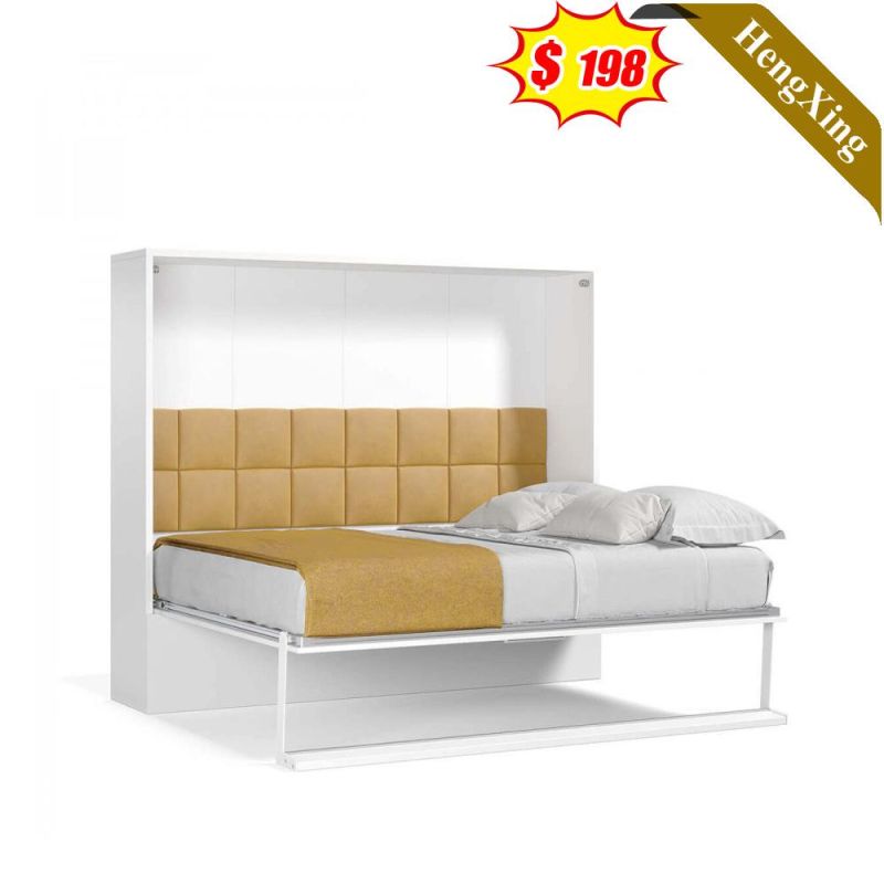 Simple Folding Wooden Bedroom Furniture Apartment Minimalist Save Space Wall Beds Sets