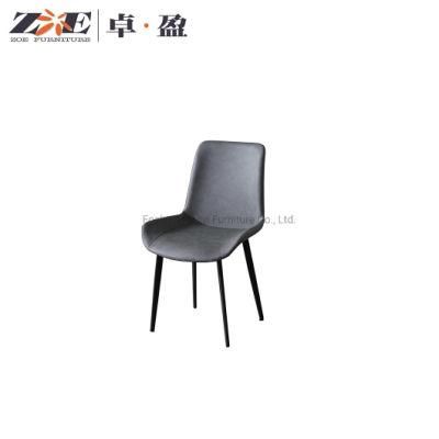 Wholesale High Quality Modern PU Leather Dining Room Chairs with Metal Legs