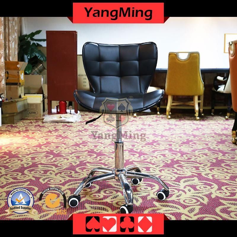 Stainless Steel Pulley Backrest Bar Chair Casino Dealer Licensing Office Home Leisure Lifting Rotating Game Chair Ym-Dk03