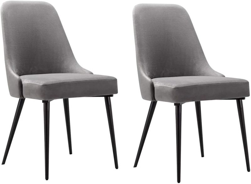 Modern Leather Upholstered Solid Wood Dining Chair