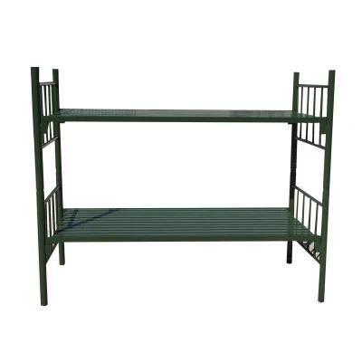 Wholesale Latest Double Bed Designs School Dormitory Green Adult Metal Bunk Bed