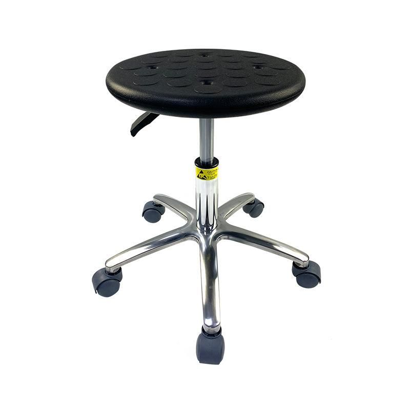 Anti-Static Stool Aluminum Base Plastic Seat Chairs Stool for Laboratory