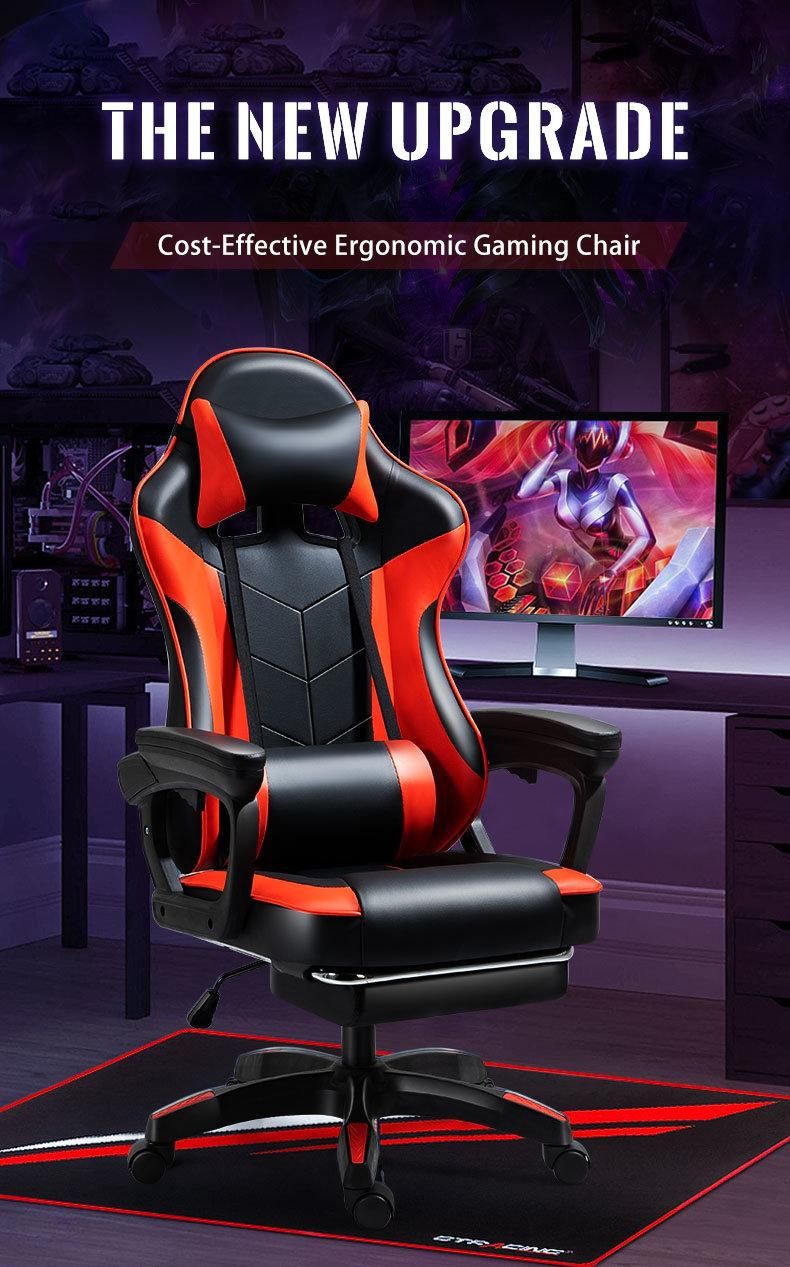 Wholesale Computer Gaming Office PC Gamer Racing Style Ergonomic Comfortable Leather Gaming Racing Games Chair