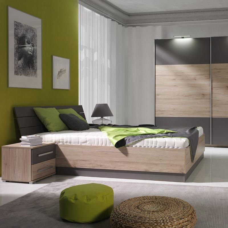 Wholesale/OEM/ODM Modern Panel Furniture Wooden Resort Apartment Villa Bedroom Furniture