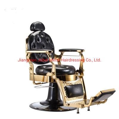 New Style Wholease Gold Antique Barber Chair Supplies Salon Furniture