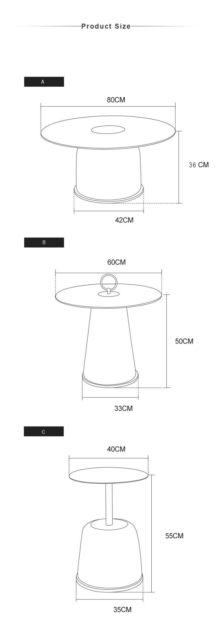 Modern Luxury Furniture PU Leather Marble Coffee Table