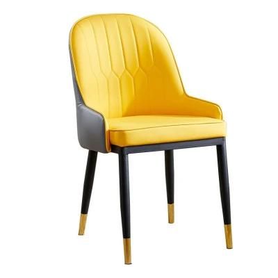 Factory Price Dining Chair Powder Coating Legs High Quality Leather Reception Chairs