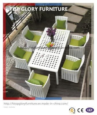 Modern Patio Rattan Dining Furniture Set (TG-1617)