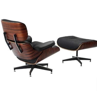 Factory Wholesale Price 263USD Lounge Chair &amp; Footstool Ottoman Full Real Leather Armchair Recliner