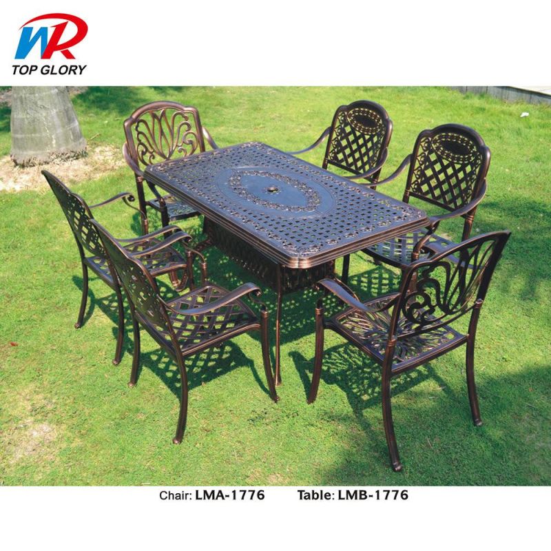 Hot Sale Modern Design WPC Outdoor Furniture Dining Chairs and Table