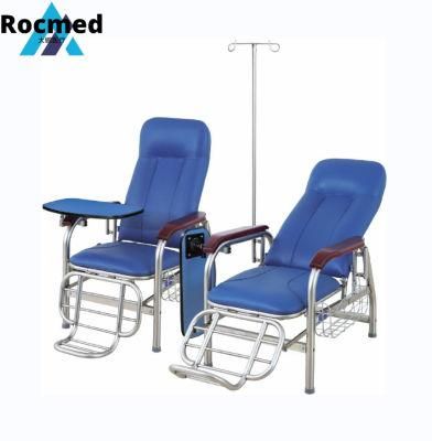 Hospital Manual Dialysis Recliner Patient Transfusion Infusion Therapy Chair