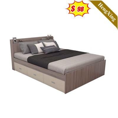 Modern Style Hotel Home Bedroom Children Kids Bed Furniture Murphy Single Leather Beds