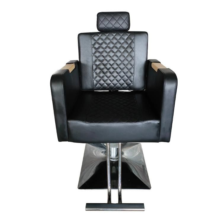 Hl-1186 Salon Barber Chair for Man or Woman with Stainless Steel Armrest and Aluminum Pedal