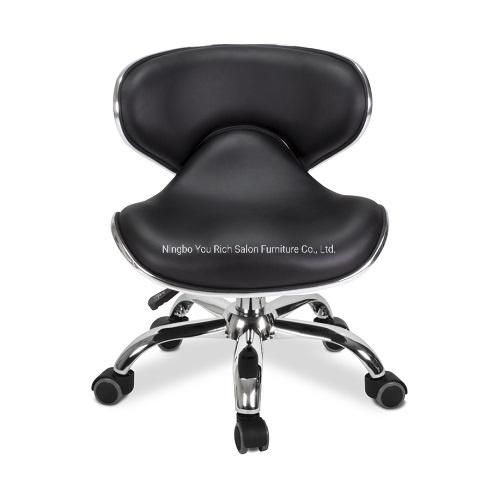 Commercial Salon Furniture for Beauty Salon 360 Reclining Technician Stool Lifting Small Bar Chair