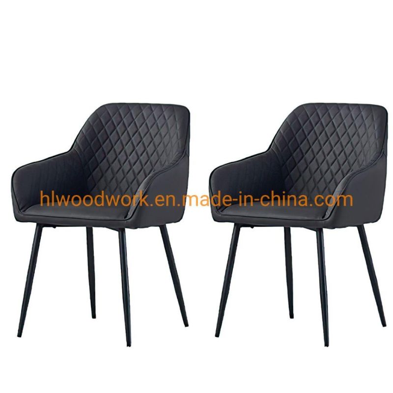 Factory Wholesale Modern Hotel Wedding Party Fabric Restaurant Banquet Dining Chair Dining Room Furniture Luxury Metal Legs Upholstered Leather Dining Chairs