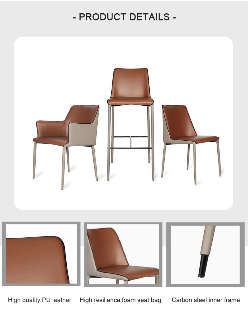 Height Furniture Modern Commercial Furniture Synthetic Leather Bar Chair