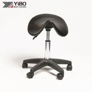 Modern Fashion PU Cover Black Nylon Wheels Height Adjustable Swivel Bar Chair