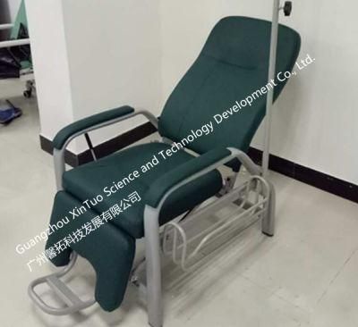 Hospital Adjustable Backrest Medical Used Epoxy Coating Infusion Chair