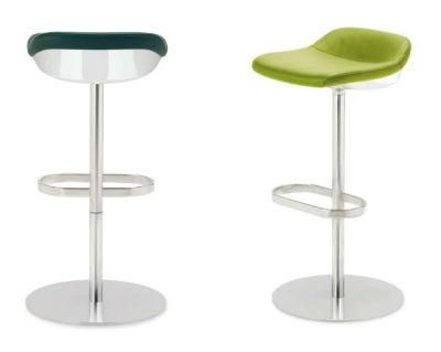 Stainless Steel Bar High Counter Seater Stool with Moulded Foam