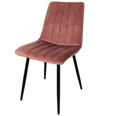 Chair with Steel Leg and Leather for Dining or Office